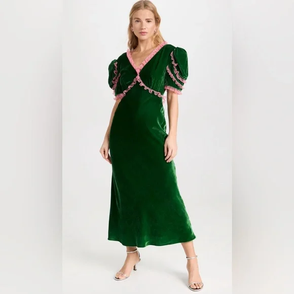 Saloni Anais Dress - Natural